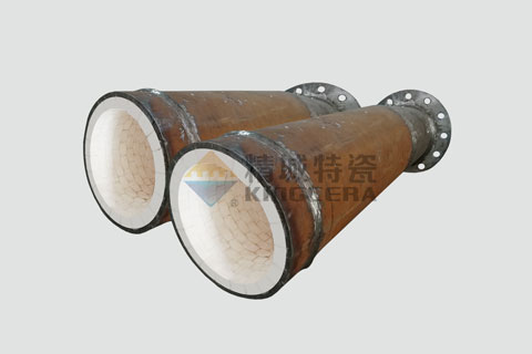 耐磨陶瓷貼片管道(大口徑)