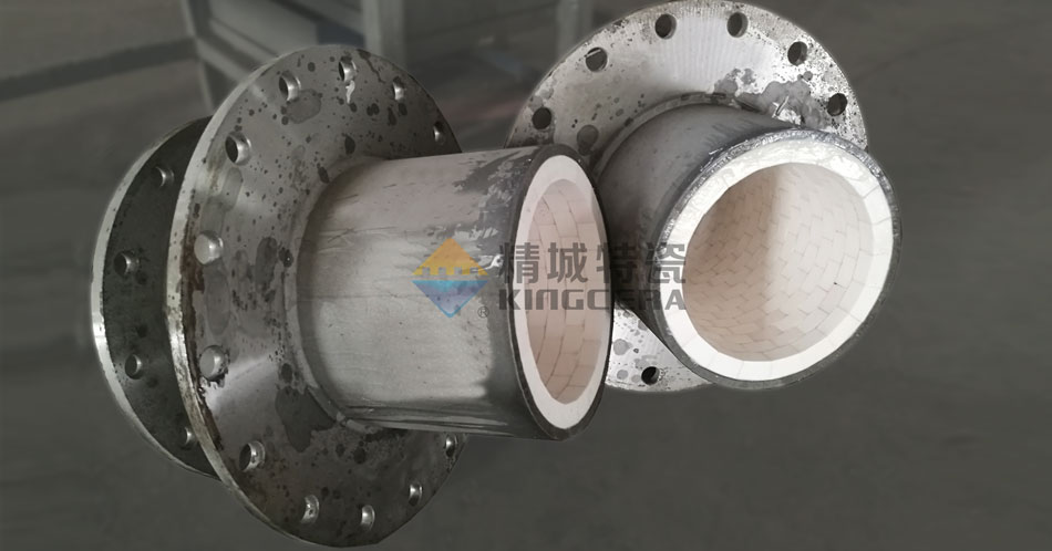 耐磨陶瓷貼片管道(大口徑)